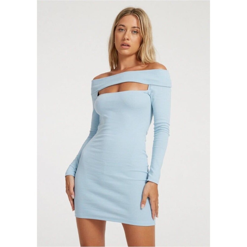 Motel Niwaya Long Sleeve Mini Dress